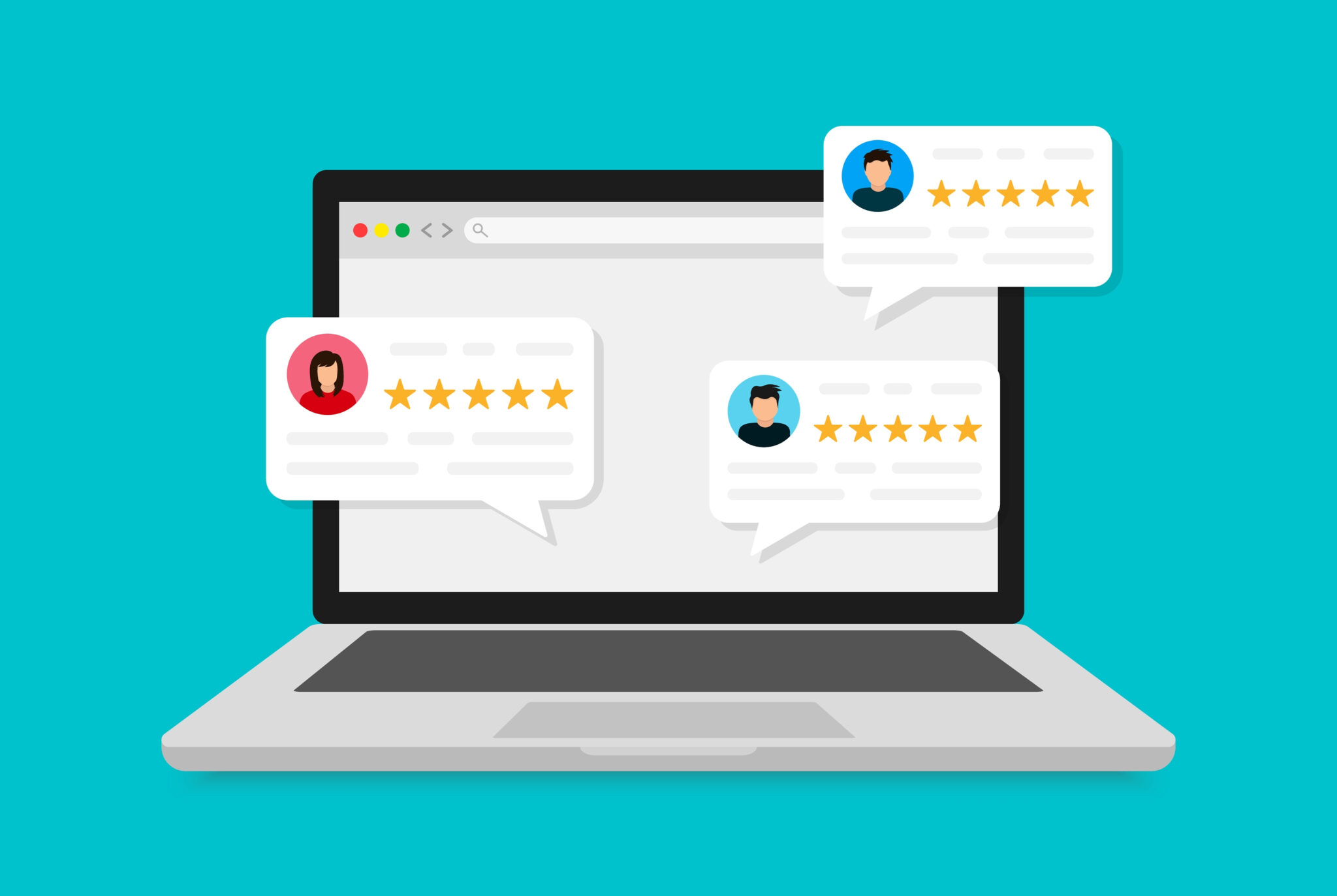 Reviews on laptop